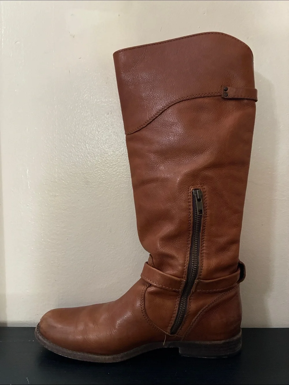 Frye Women's Phillip Riding Boots in a whiskey size 9.5